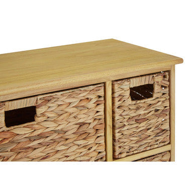 Orsina Padstow Storage Unit | 6 Water Hyacinth Woven Drawers