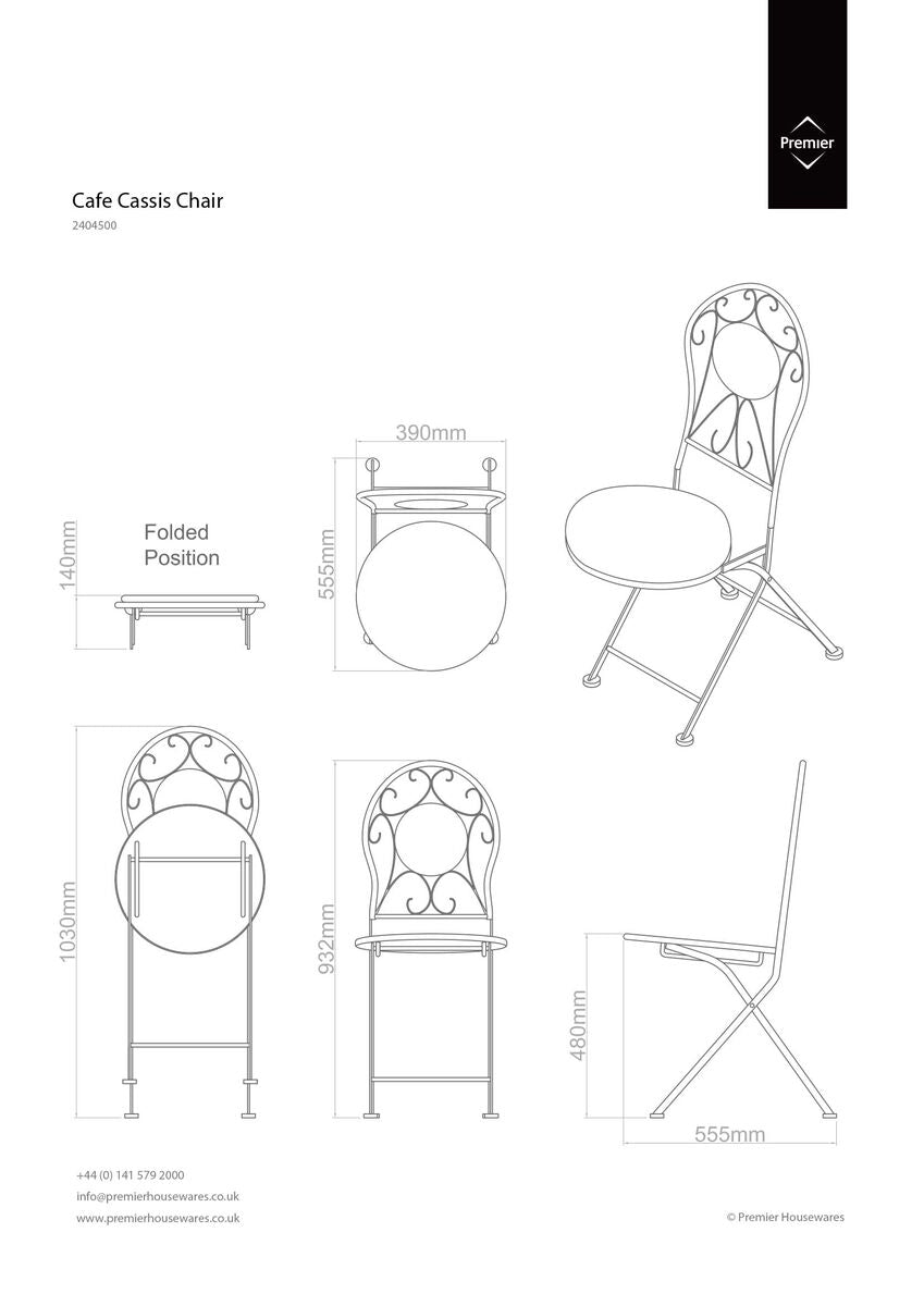 Orsina Cafe Cassis Cream Metal Dining Chair – Industrial Kitchen Seating