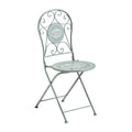 Orsina Cafe Cassis Grey Metal Dining Chair – Modern Industrial Style
