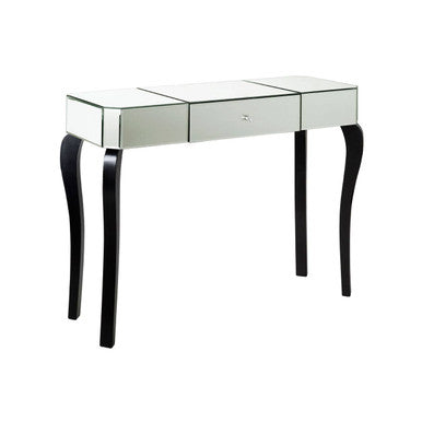 Orsina Orchid Mirrored Glass Console Table with Drawer - Engineered Wood