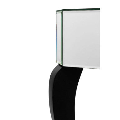Orsina Orchid Mirrored Glass Console Table with Drawer - Engineered Wood