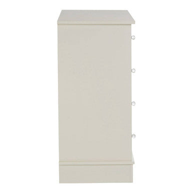 Orsina Emily Ivory 4 Drawer Chest – Compact Bedroom Storage Unit