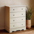 Orsina Emily Ivory 4 Drawer Chest – Compact Bedroom Storage Unit