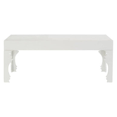 Orsina Luis White High Gloss Coffee Table – Modern Rectangular Wood