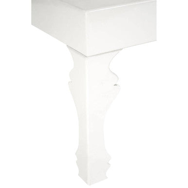 Orsina Luis White High Gloss Coffee Table – Modern Rectangular Wood