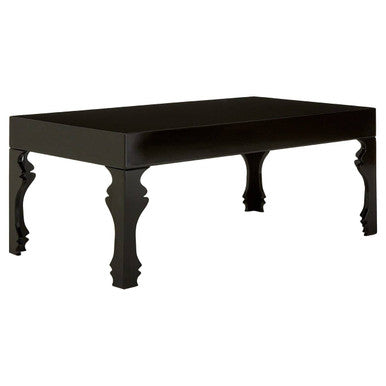 Orsina Luis Black High Gloss Coffee Table – Rectangular Wooden Design
