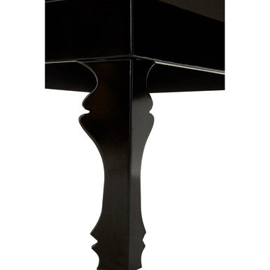 Orsina Luis Black High Gloss Coffee Table – Rectangular Wooden Design