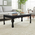 Orsina Luis Black High Gloss Coffee Table – Rectangular Wooden Design