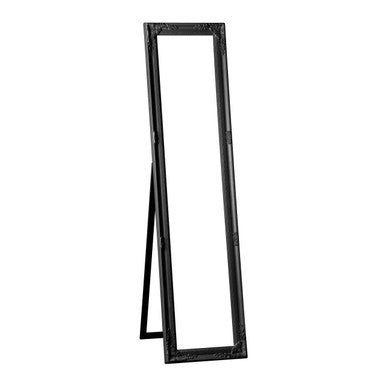 Orsina Brussels Full-Length Floor Mirror – Vintage Black Standing Mirror