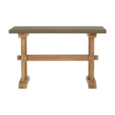 Orsina Pompeii Console Table – Rustic Fir Wood Entryway Table in Grey