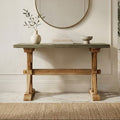 Orsina Pompeii Console Table – Rustic Fir Wood Entryway Table in Grey