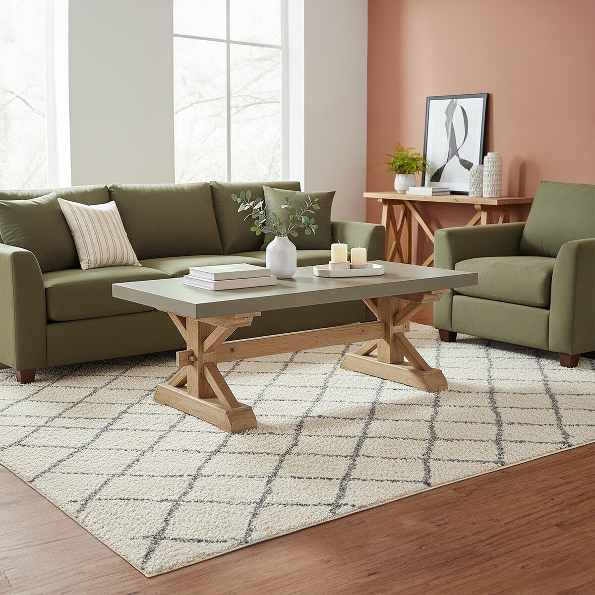Orsina Pompeii Wooden Coffee Table – Modern Living Room Furniture