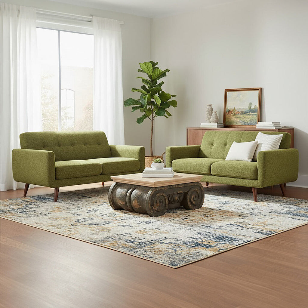 Orsina Pompeii Ornate Coffee Table – Distressed Roman Column Style