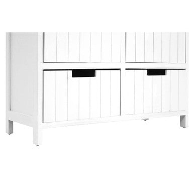 Orsina New England 6-Drawer Chest – White MDF Bedroom Storage