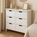 Orsina New England 6-Drawer Chest – White MDF Bedroom Storage