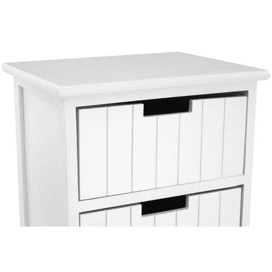Orsina New England White 5-Drawer Chest – Coastal MDF Bedroom Dresser