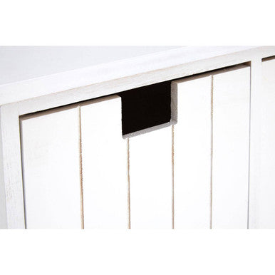 Orsina New England White Storage Bench | 4 Drawer Coastal Entryway Seat
