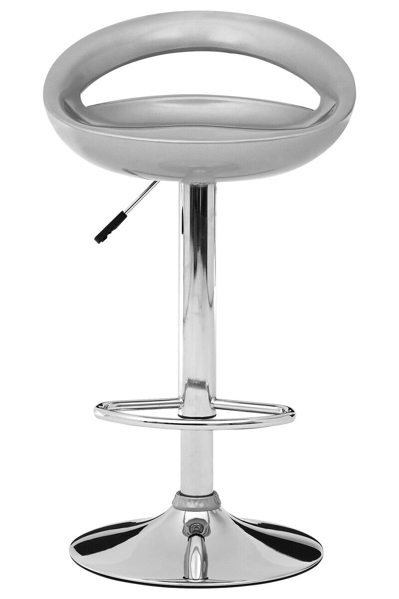 Orsina Seleno Silver ABS Bar Stool – Modern Kitchen Breakfast Seating