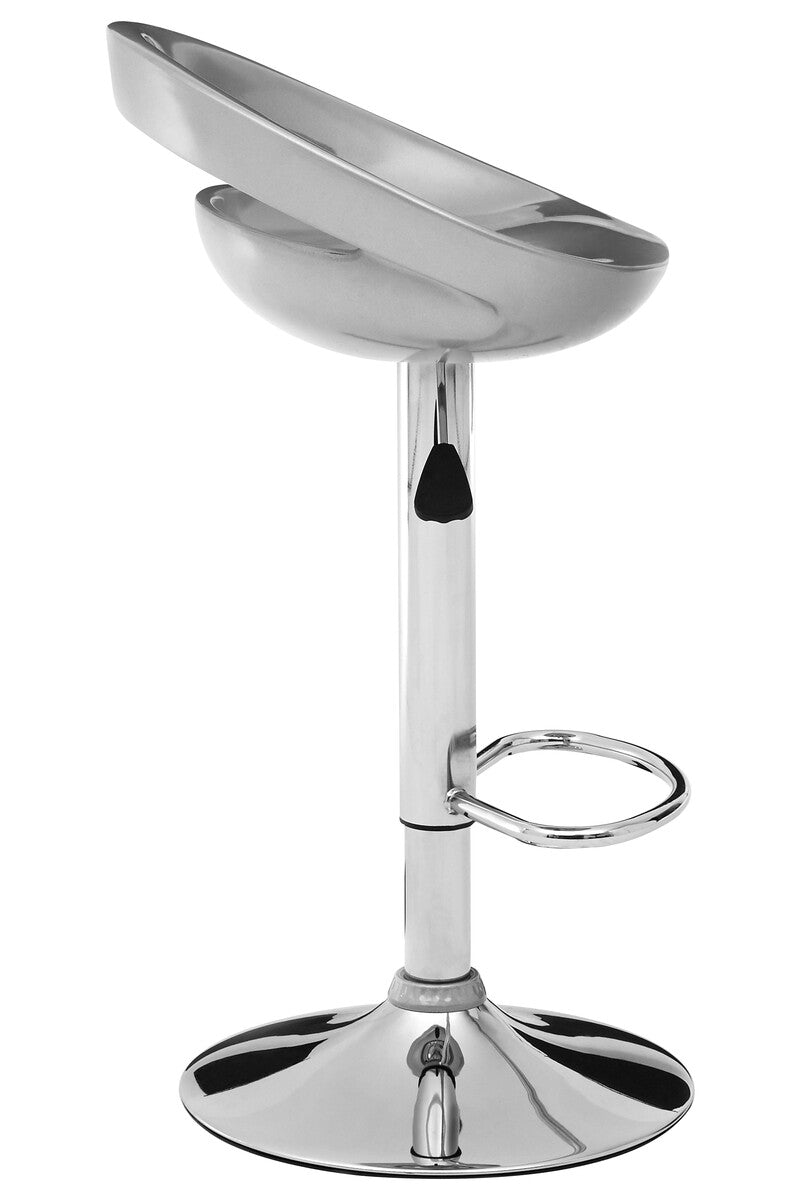 Orsina Seleno Silver ABS Bar Stool – Modern Kitchen Breakfast Seating