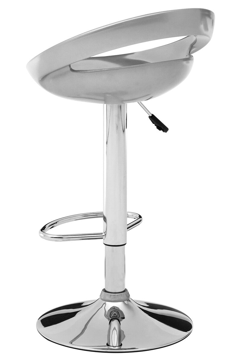 Orsina Seleno Silver ABS Bar Stool – Modern Kitchen Breakfast Seating