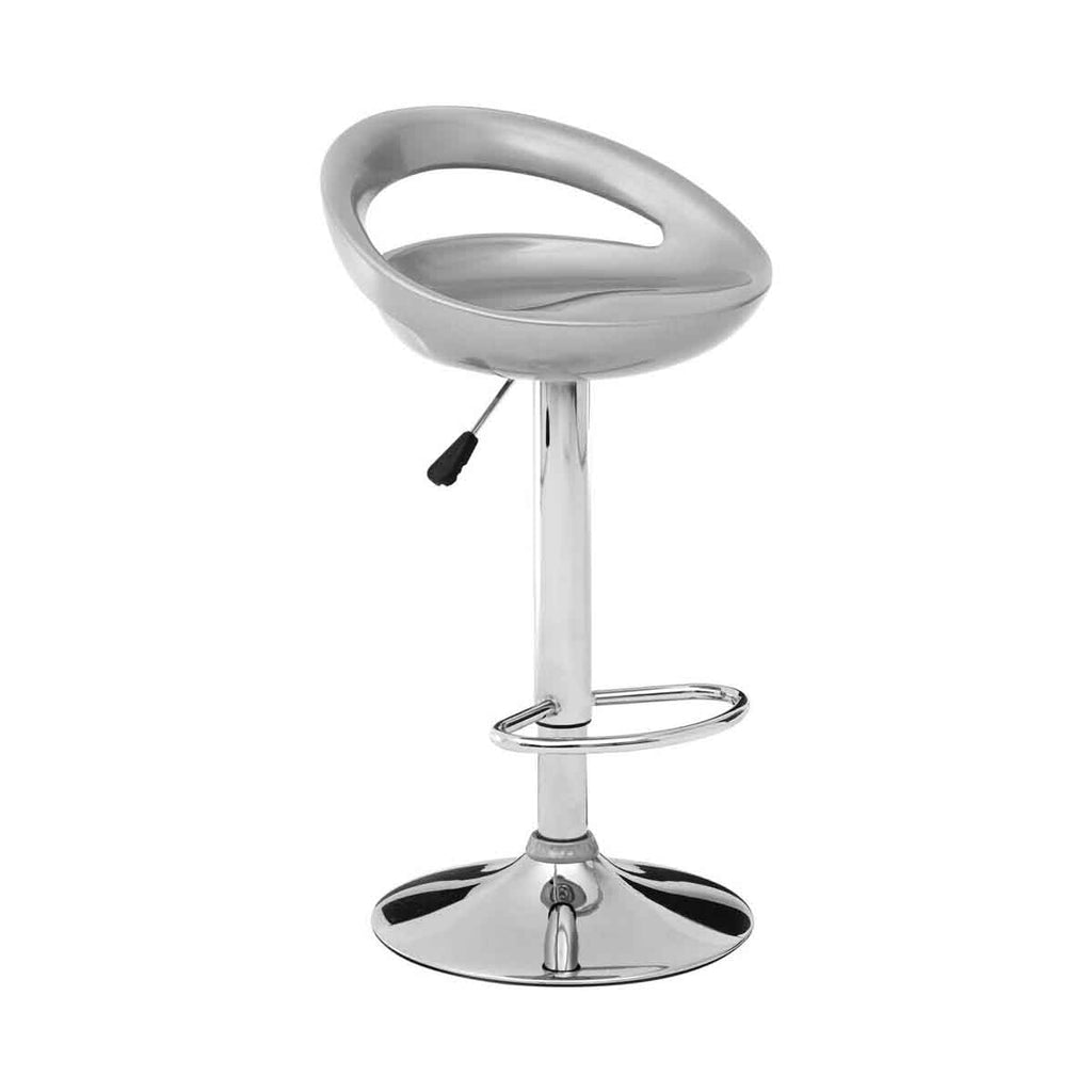 Orsina Seleno Silver ABS Bar Stool – Modern Kitchen Breakfast Seating