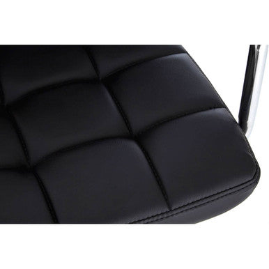 Orsina Starz Black Leather Effect Bar Chair | Adjustable Bar Stool
