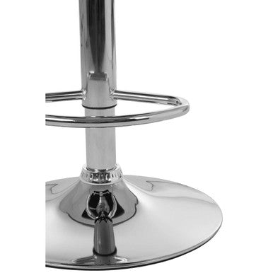 Orsina Starz Grey Leather Effect Bar Stool | Adjustable Kitchen Chair