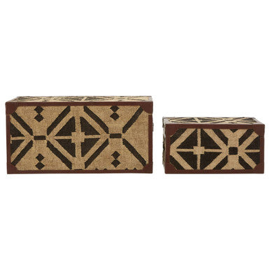 Orsina Aztec Decorative Storage Trunks – Set of 2 Home Organizers