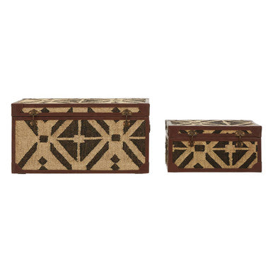 Orsina Aztec Decorative Storage Trunks – Set of 2 Home Organizers