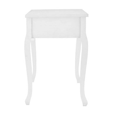 Orsina Weymouth White Pinewood Console Table with 3 Mixed Drawers
