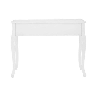 Orsina Weymouth White Pinewood Console Table with 3 Mixed Drawers