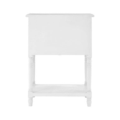 Orsina Weymouth 3 Drawer Unit with Shelf – White Coastal Storage Chest