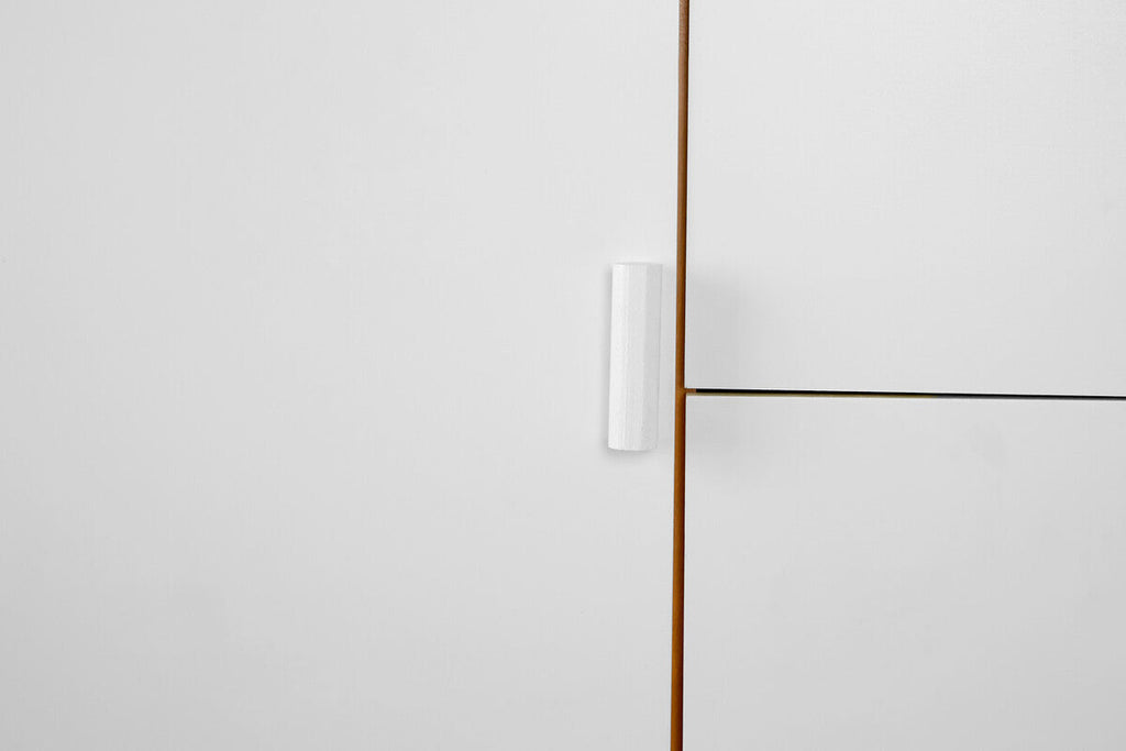 Orsina Malmo Scandinavian Sideboard – White 1 Door 2 Drawer Credenza