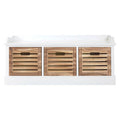 Orsina Portsmouth 3-Drawer Chest – Coastal White & Natural Wood
