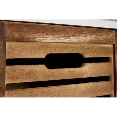Orsina Portsmouth 3-Drawer Chest – Coastal White & Natural Wood