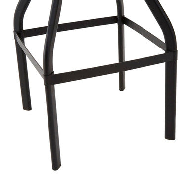 Orsina New Foundry Ash Wood Bar Stool | Adjustable Industrial Seat