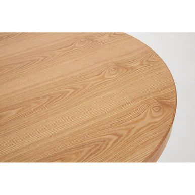 Orsina New Foundry Ash Veneer Bar Table | Adjustable Height Round Table