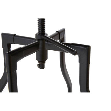 Orsina New Foundry Black Metal Bar Stool – Industrial Counter Seating