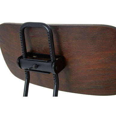 Orsina New Foundry Adjustable Wooden Bar Stool – Industrial Counter Seat