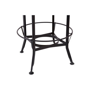 Orsina Adjustable Walnut and Black Metal Bar Table – New Foundry