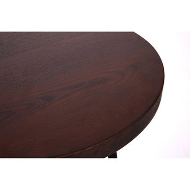 Orsina Adjustable Walnut and Black Metal Bar Table – New Foundry