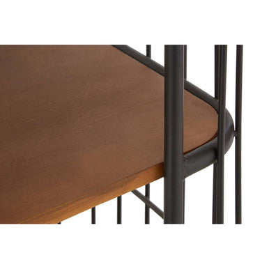 Orsina New Foundry 6-Tier Shelf Unit – Industrial Wood and Metal