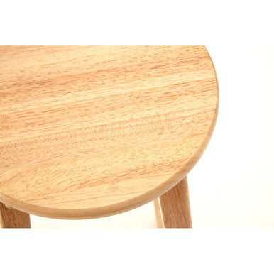 Orsina Selby Tall Bar Stool – Natural Tropical Hevea Wood Seating