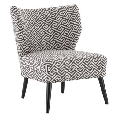 Orsina Regents Park Greek Key Wingback Accent Chair – Birchwood Legs