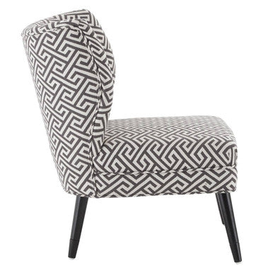 Orsina Regents Park Greek Key Wingback Accent Chair – Birchwood Legs