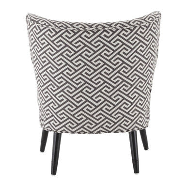 Orsina Regents Park Greek Key Wingback Accent Chair – Birchwood Legs