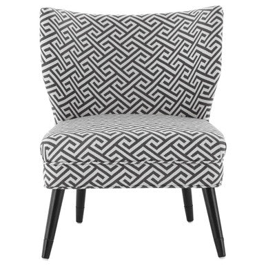 Orsina Regents Park Greek Key Wingback Accent Chair – Birchwood Legs