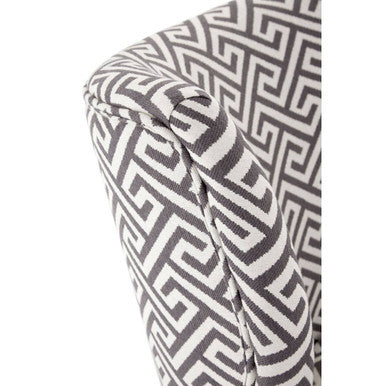 Orsina Regents Park Greek Key Wingback Accent Chair – Birchwood Legs