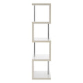 Orsina Maze 4 Tier White Gloss Shelf Unit – Modern Display Storage