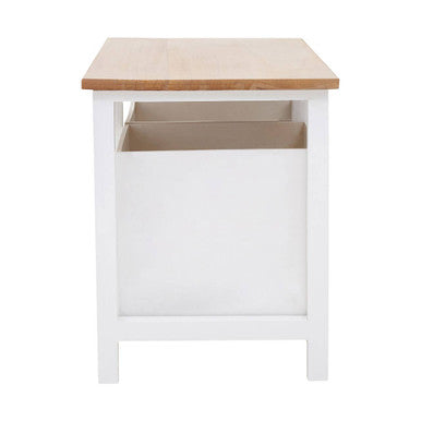 Orsina Newport 2 Drawer Entryway Bench | Wooden Shoe Storage Organizer